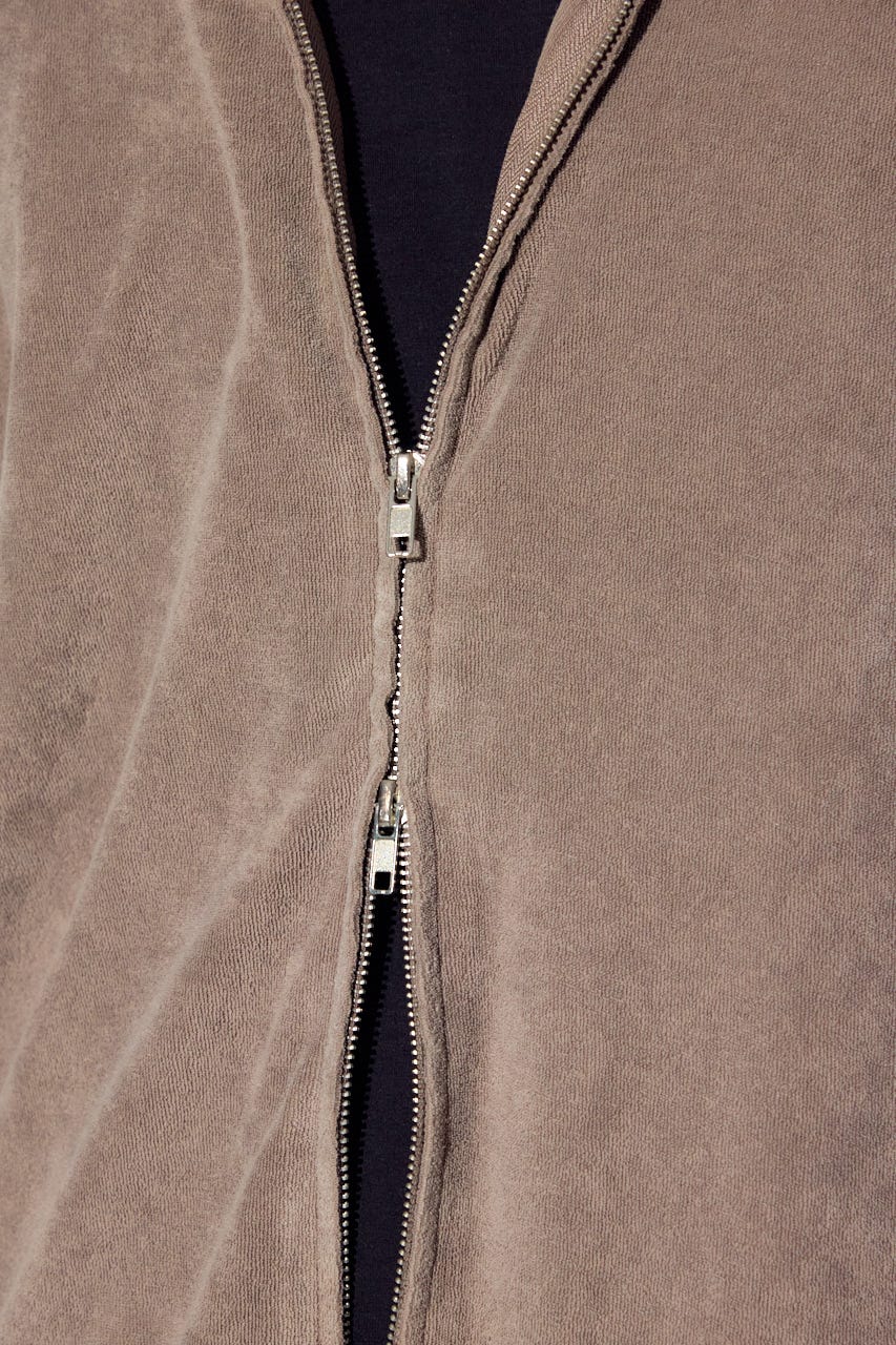 ソフトパイルジップアップフーディー MOCHA XL