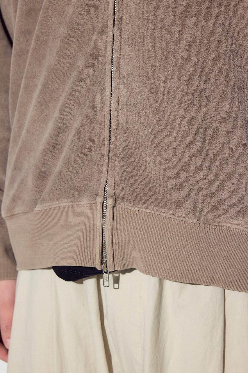 ソフトパイルジップアップフーディー MOCHA XL