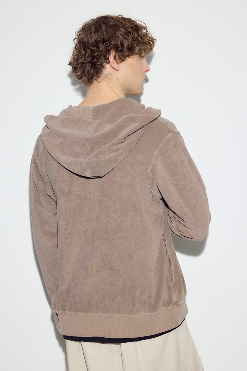 ソフトパイルジップアップフーディー MOCHA XL