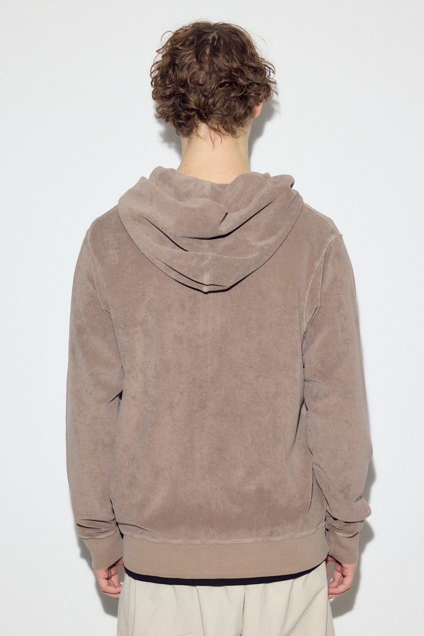 ソフトパイルジップアップフーディー MOCHA XL