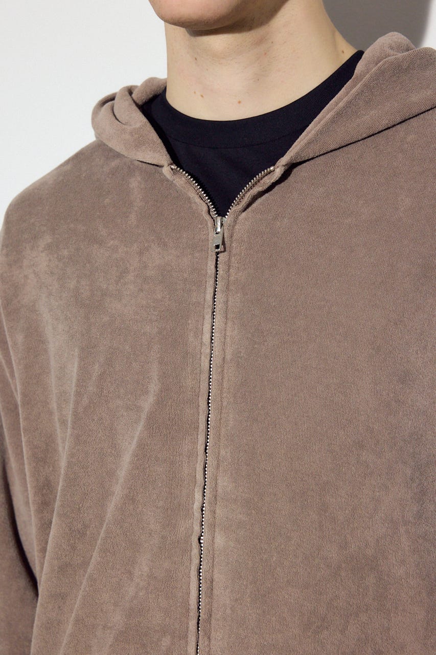 ソフトパイルジップアップフーディー MOCHA XL