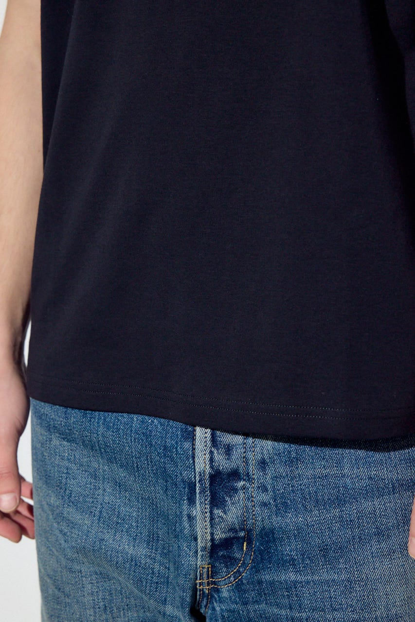 プレミアムコットンベーシック半袖Tシャツ BLK S