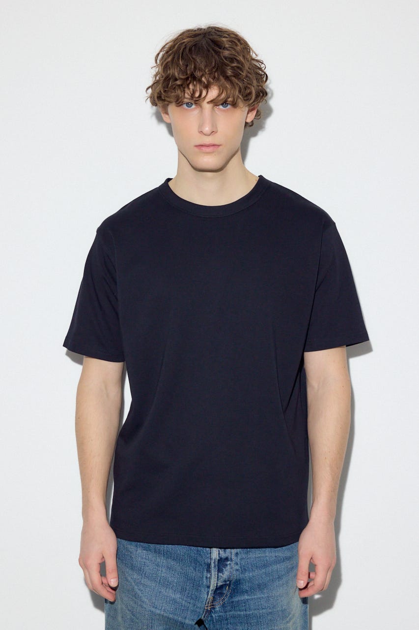 プレミアムコットンベーシック半袖Tシャツ BLK S