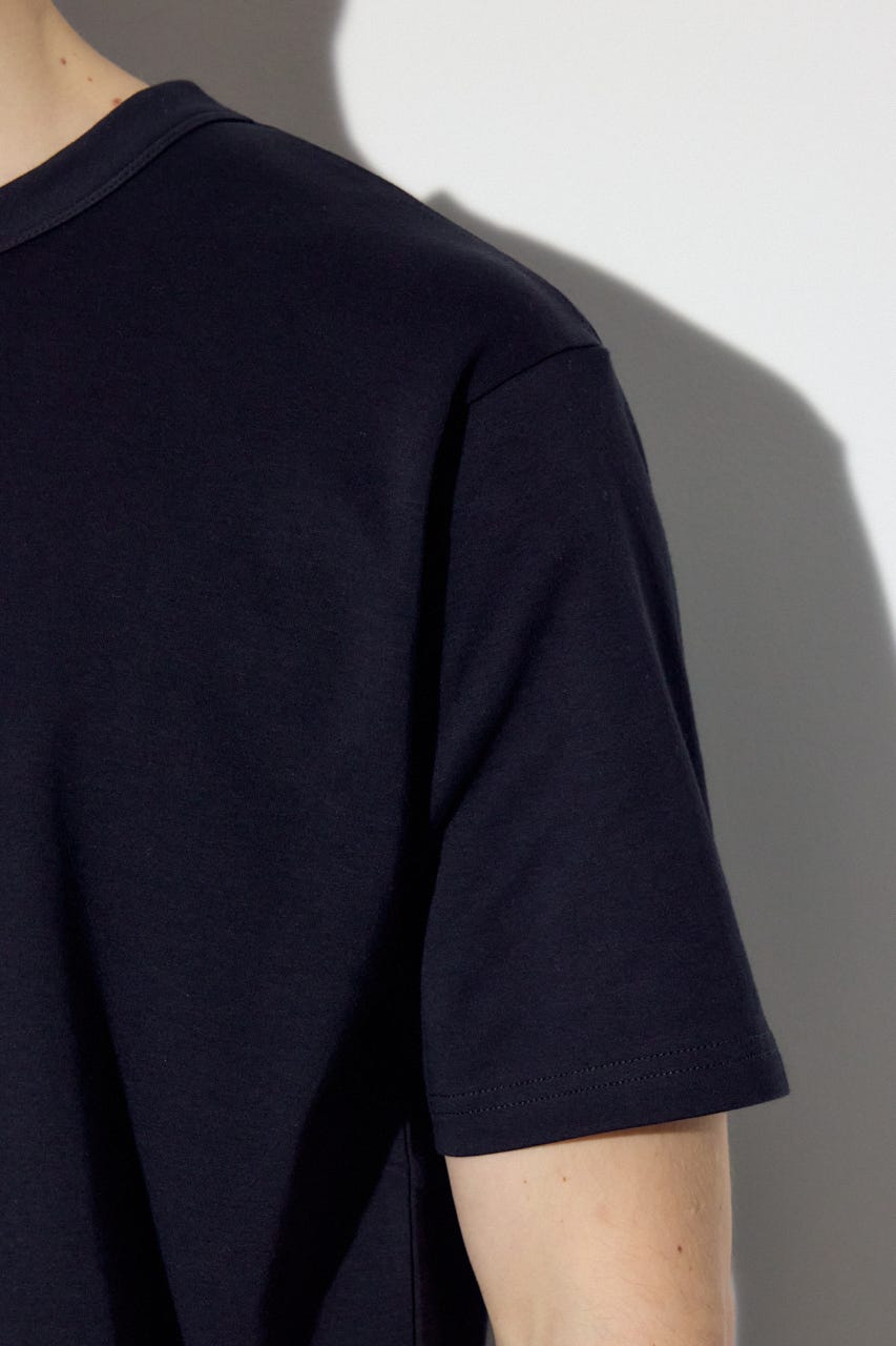 プレミアムコットンベーシック半袖Tシャツ BLK S