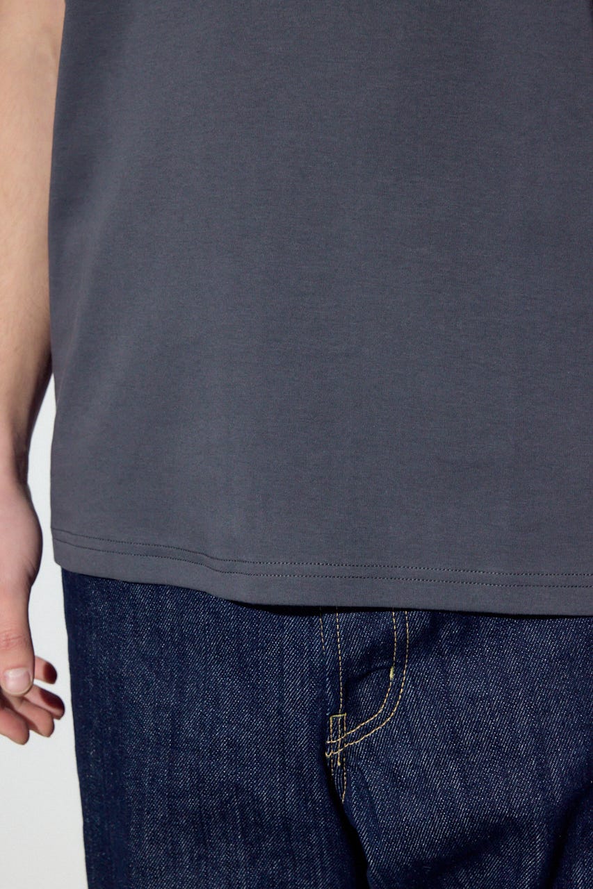 プレミアムコットンベーシック半袖Tシャツ GRY S
