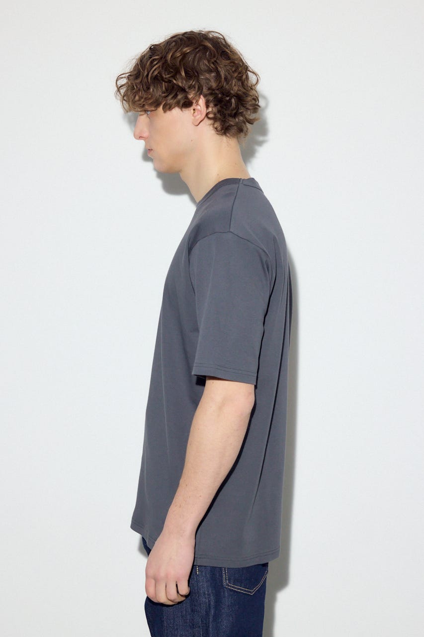 プレミアムコットンベーシック半袖Tシャツ GRY S
