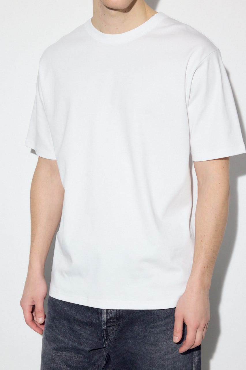 プレミアムコットンベーシック半袖Tシャツ O/WHT S