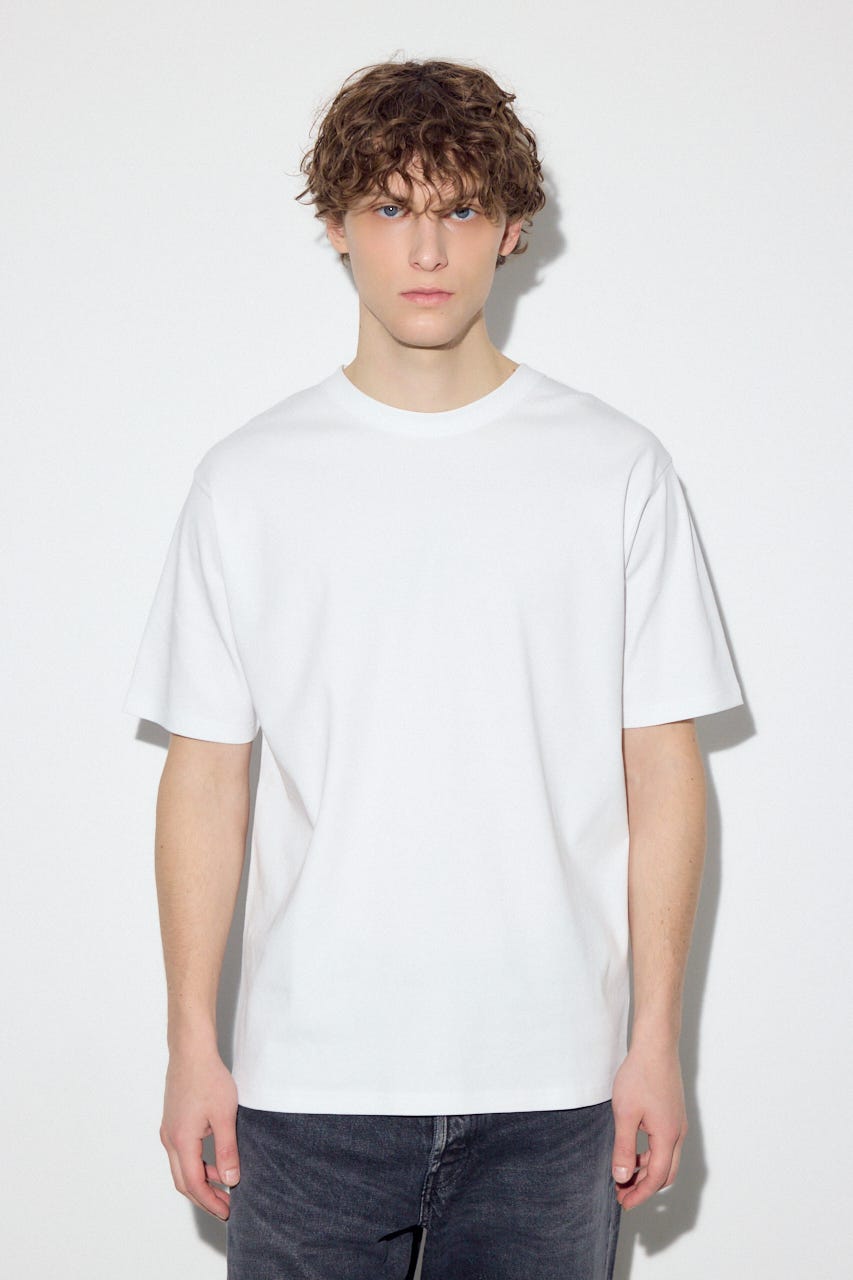 プレミアムコットンベーシック半袖Tシャツ O/WHT S