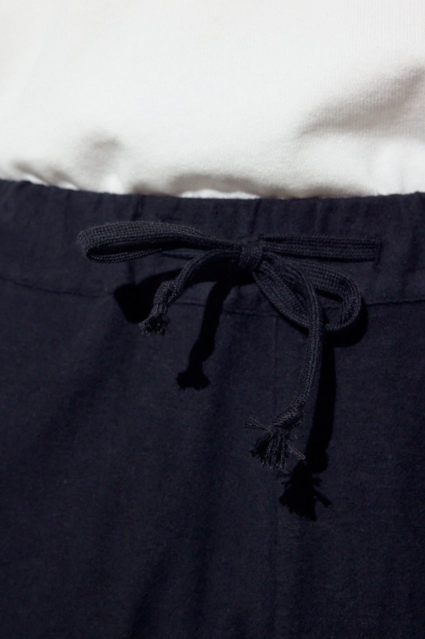 【SS先行アイテム】リラックスソフトタッチパンツ BLK L