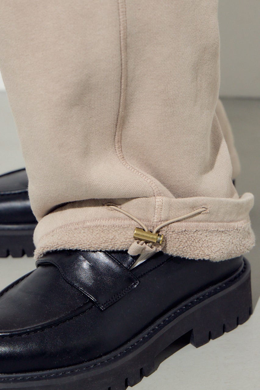 裏起毛リラックスパンツ L/BEG L