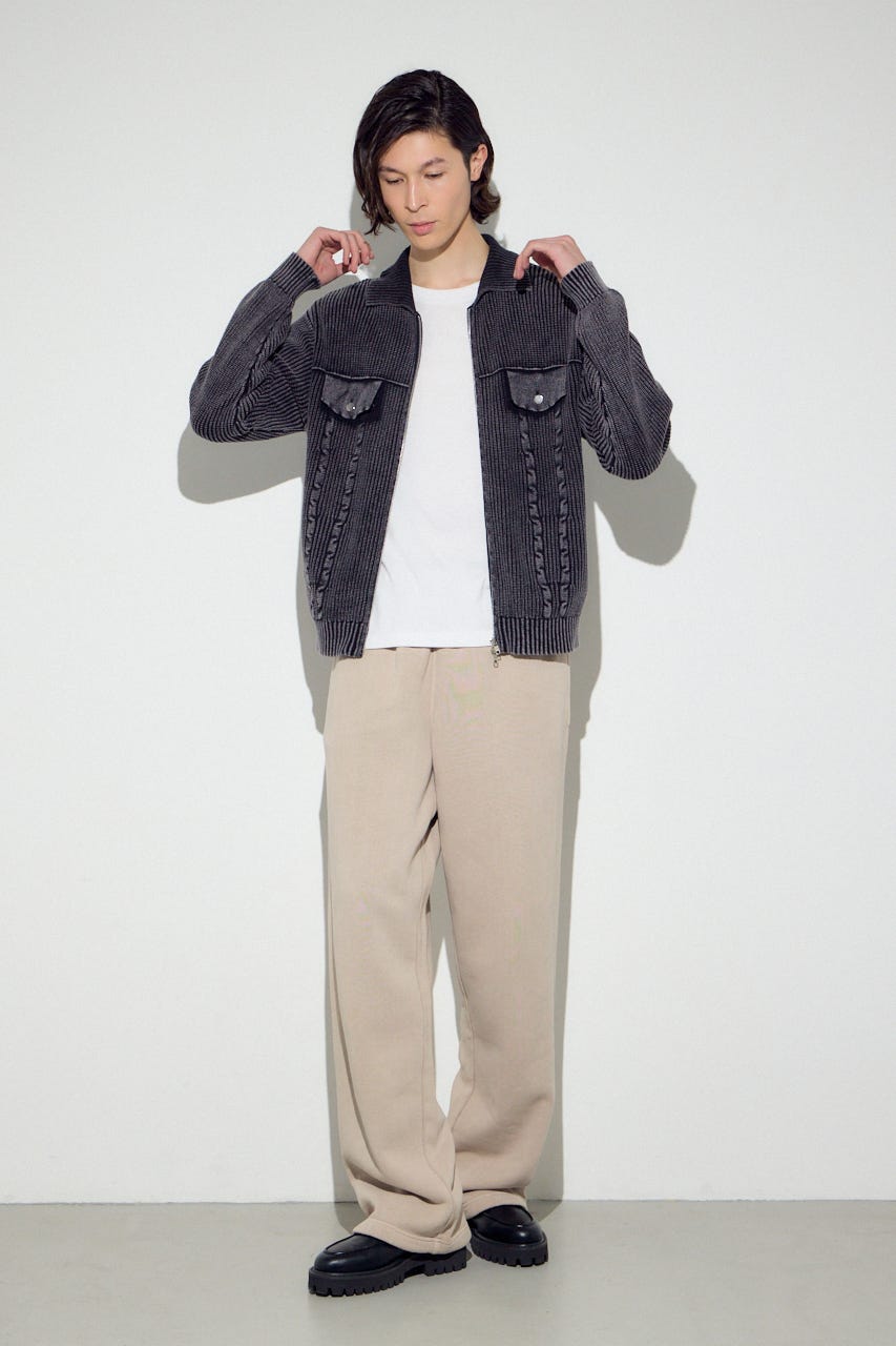 裏起毛リラックスパンツ L/BEG L