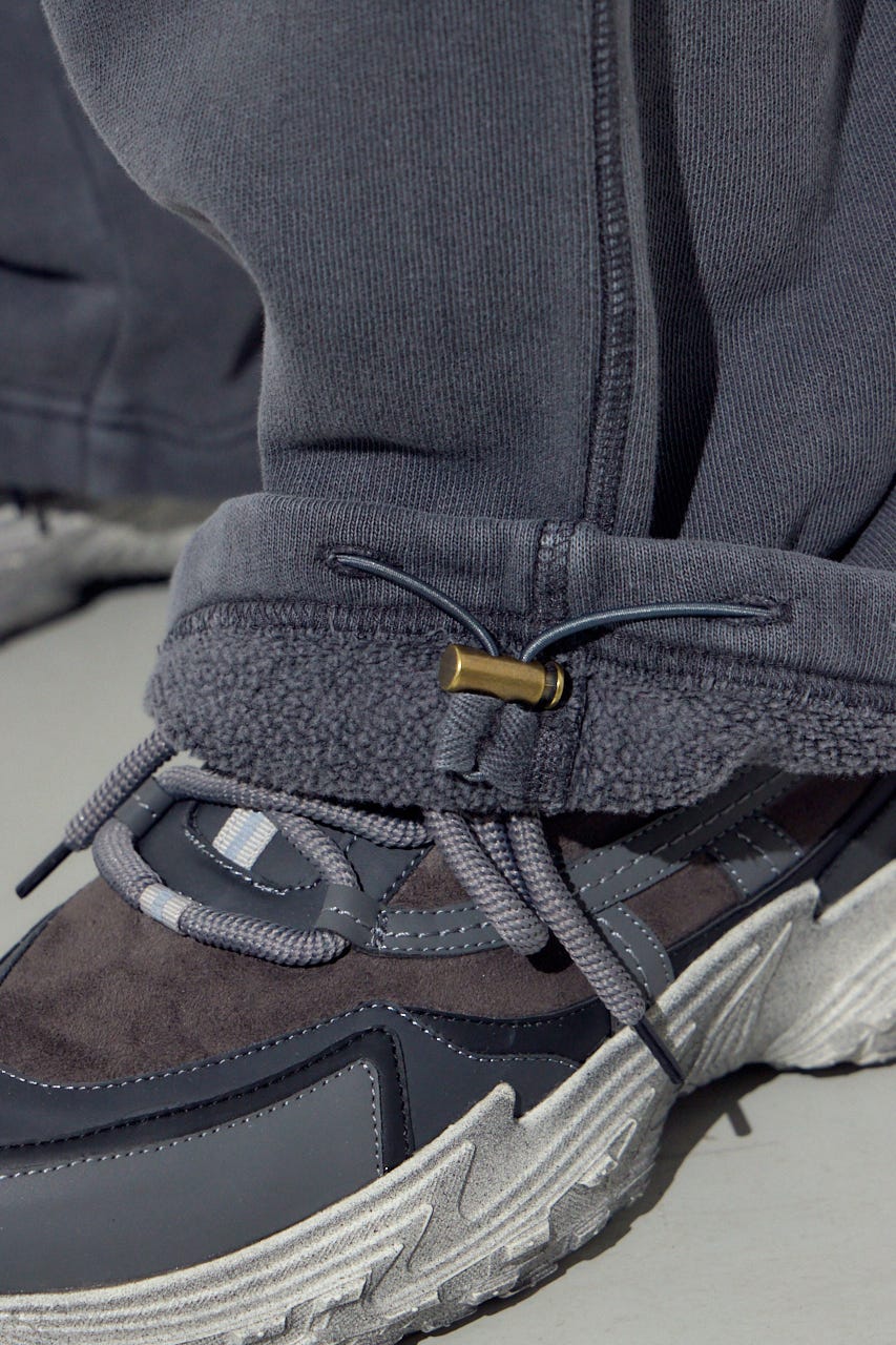 裏起毛リラックスパンツ L/BLK M