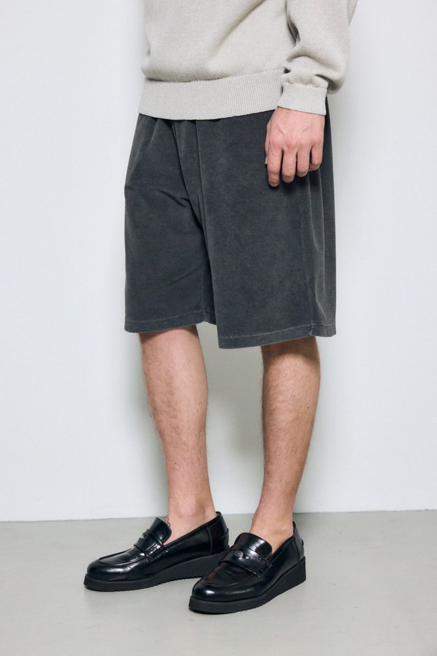 パイルショートパンツ L/BLK XL