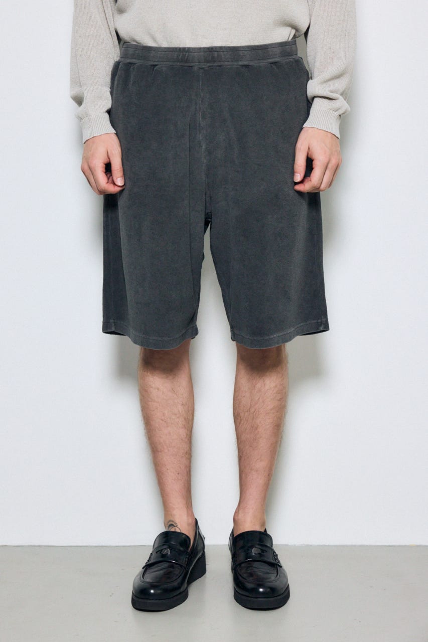 パイルショートパンツ L/BLK XL