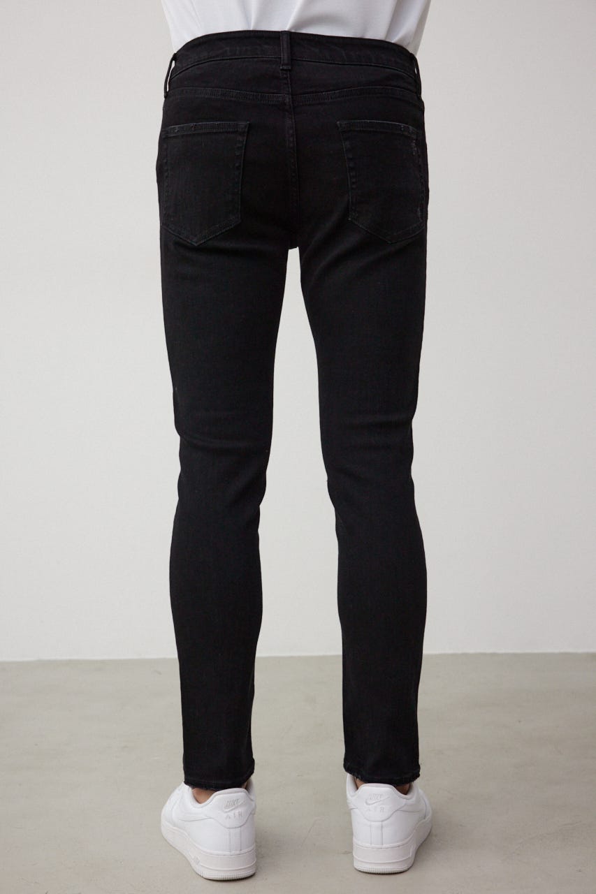 AZUL DENIM リペアスキニー BLK S