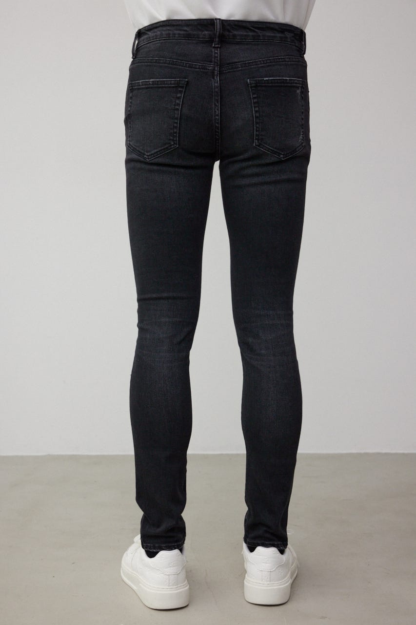 AZUL DENIM リペアスキニー L/BLK M