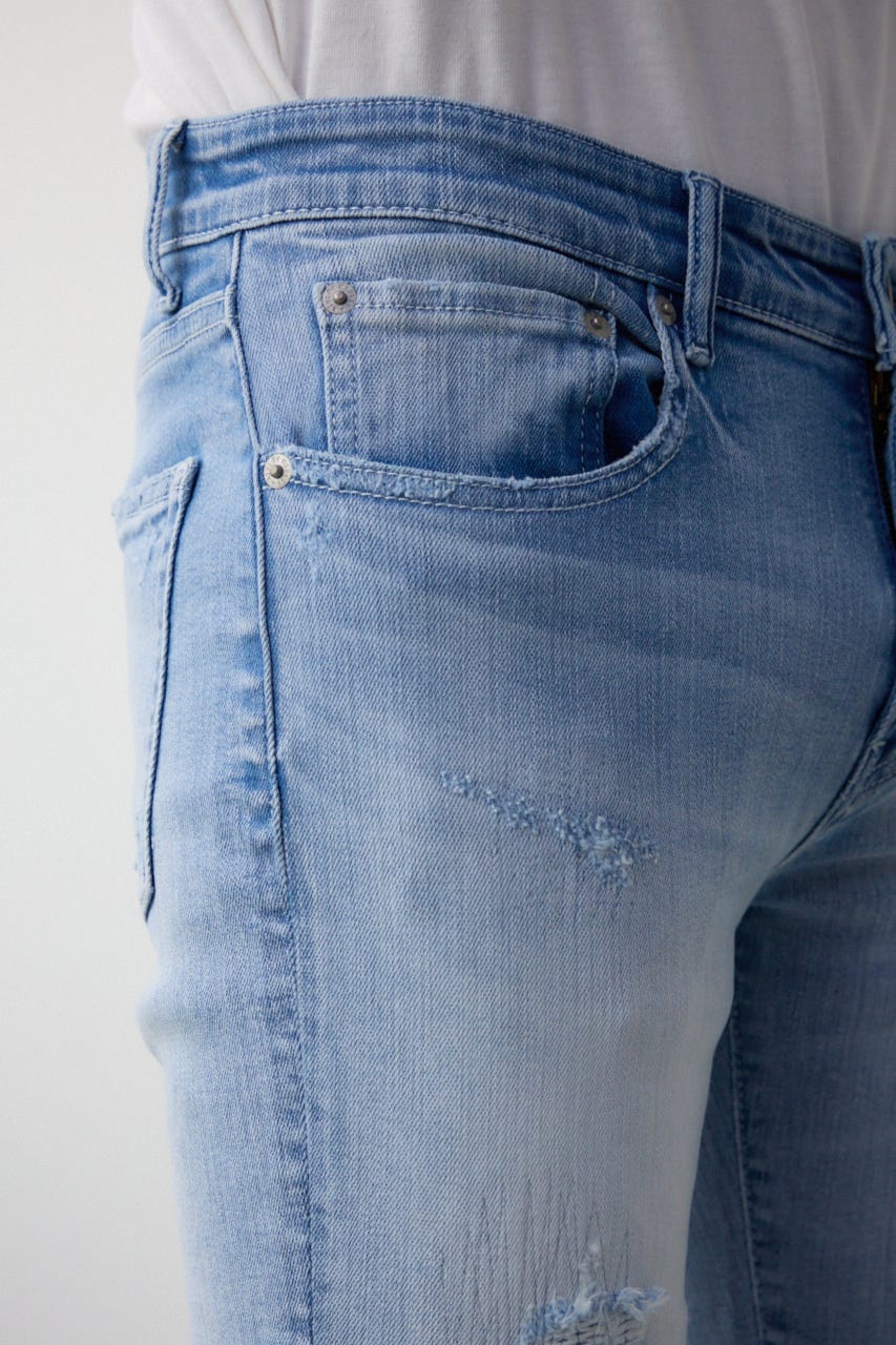 AZUL DENIM リペアスキニー L/BLU XS