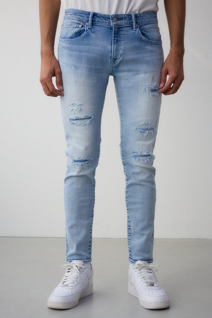 AZUL DENIM リペアスキニー L/BLU XS