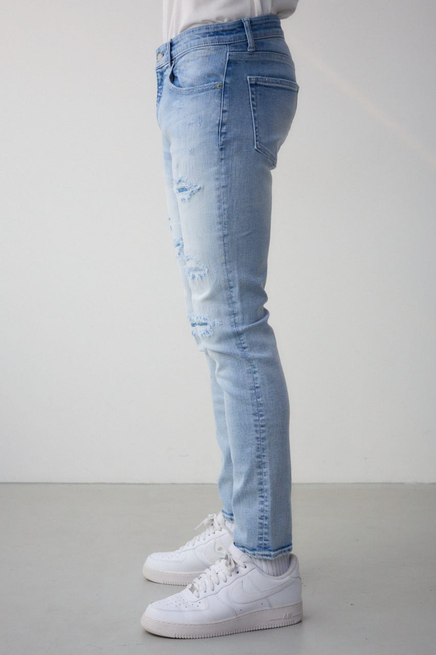 AZUL DENIM リペアスキニー L/BLU XS