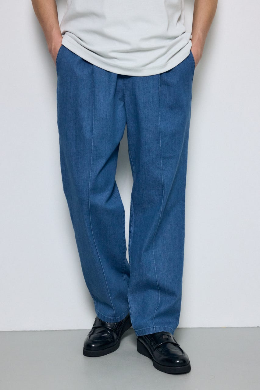 COOL MAX デニムスラックス L/BLU M