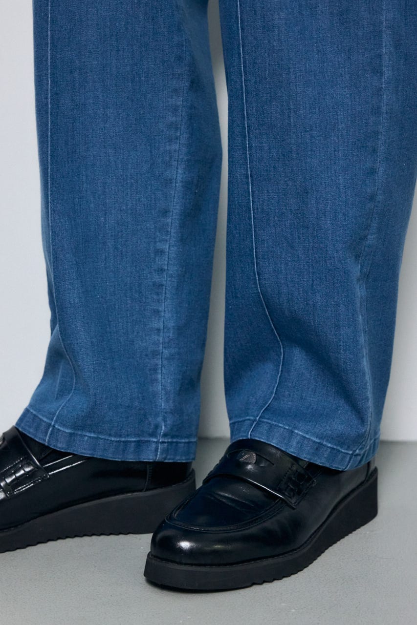 COOL MAX デニムスラックス L/BLU M