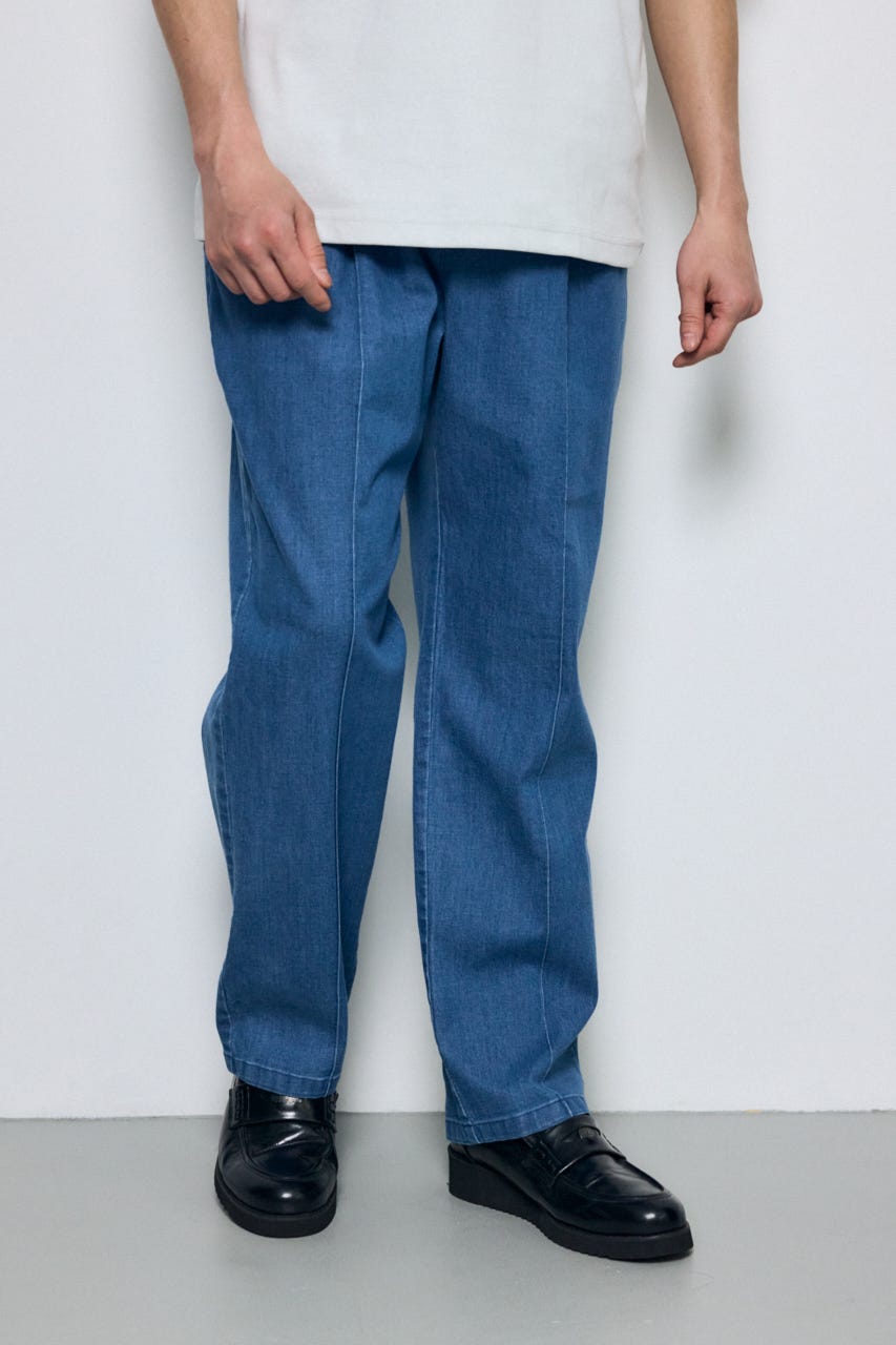 COOL MAX デニムスラックス L/BLU M