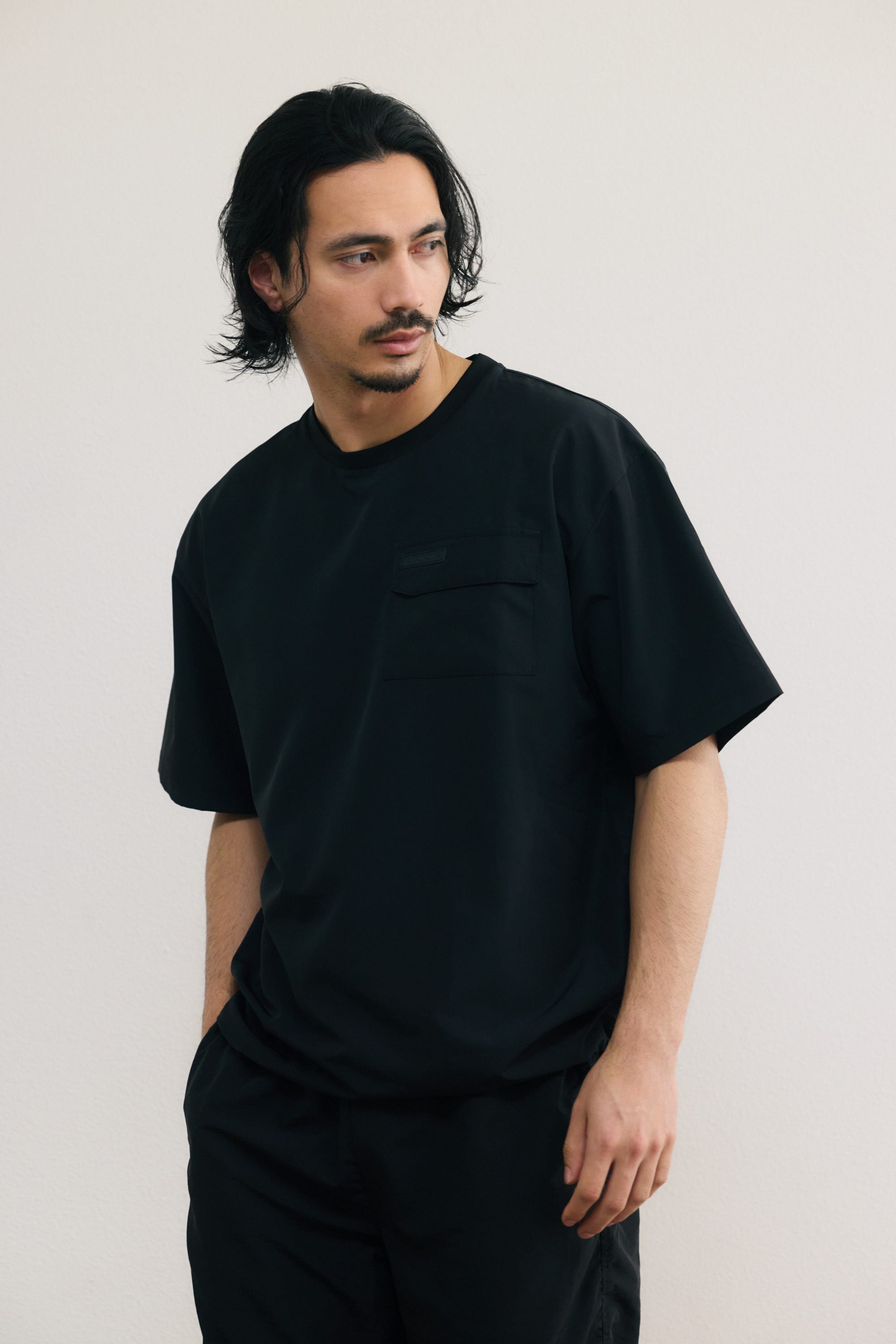SHELTECH Light ポケットTシャツ BLK M