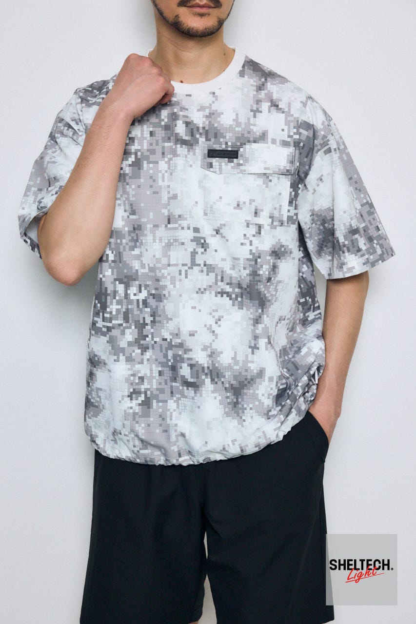 SHELTECH Light ポケットTシャツ 柄GRY L