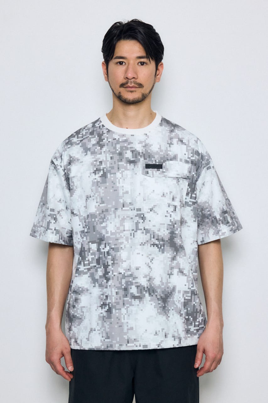 SHELTECH Light ポケットTシャツ 柄GRY L