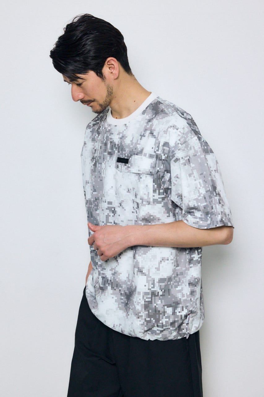 SHELTECH Light ポケットTシャツ 柄GRY L