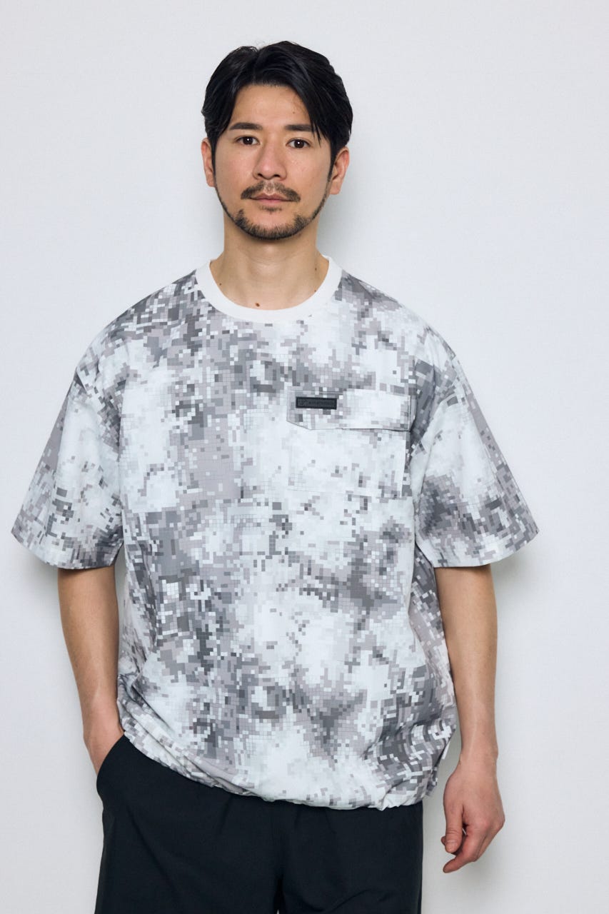 SHELTECH Light ポケットTシャツ 柄GRY L