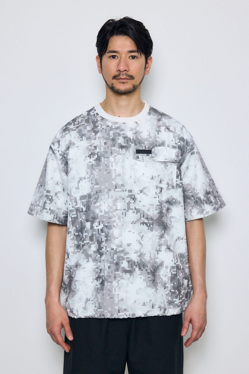 SHELTECH Light ポケットTシャツ 柄GRY L
