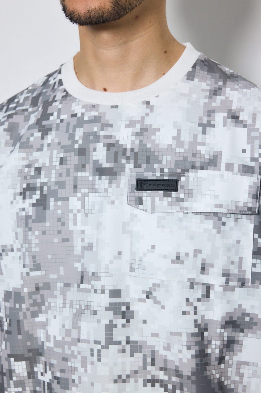 SHELTECH Light ポケットTシャツ 柄GRY L