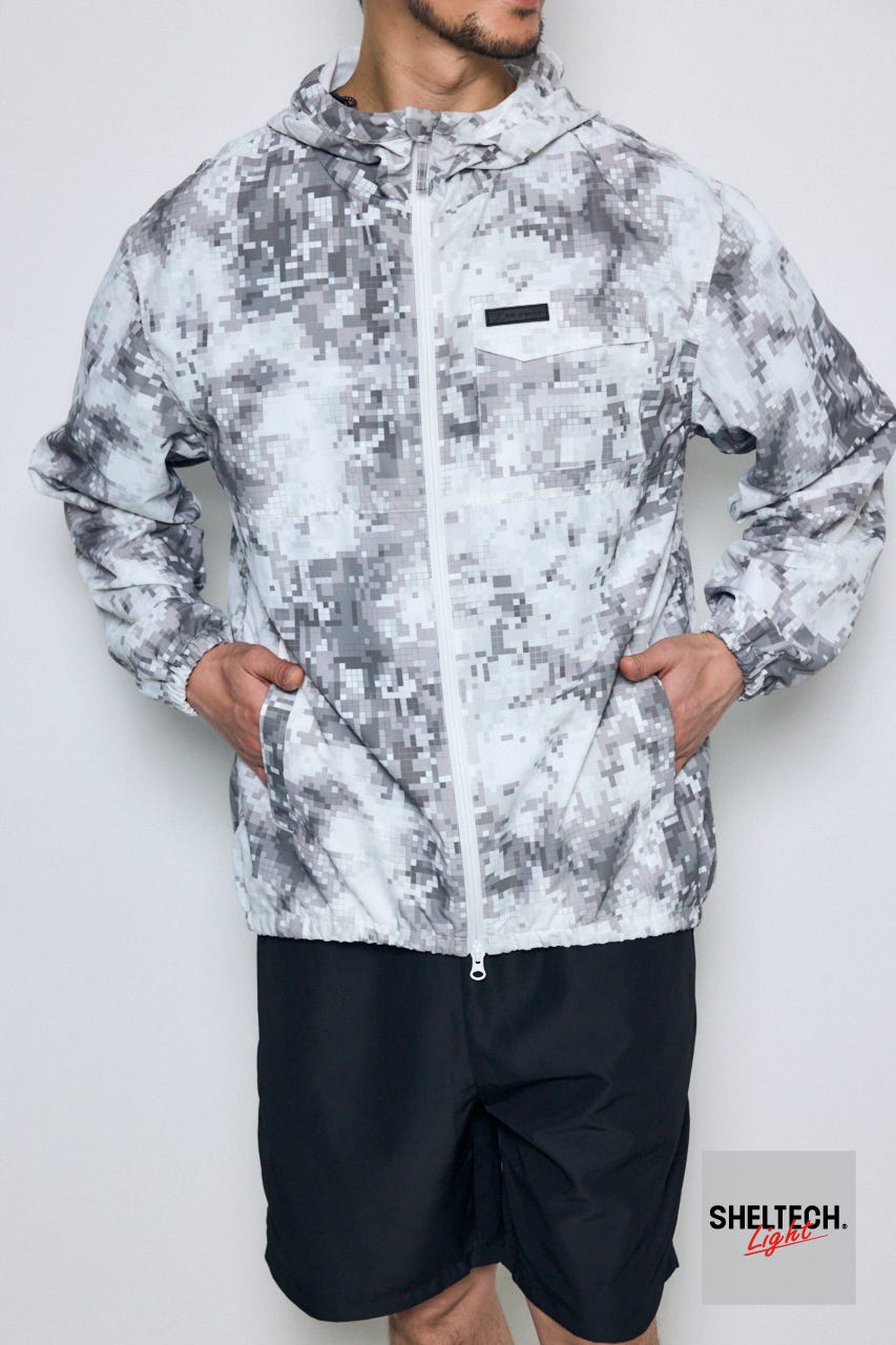 SHELTECH Light パーカー 柄GRY L