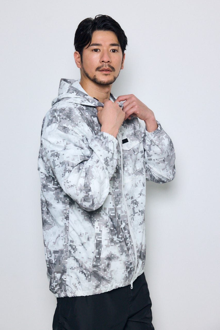SHELTECH Light パーカー 柄GRY L