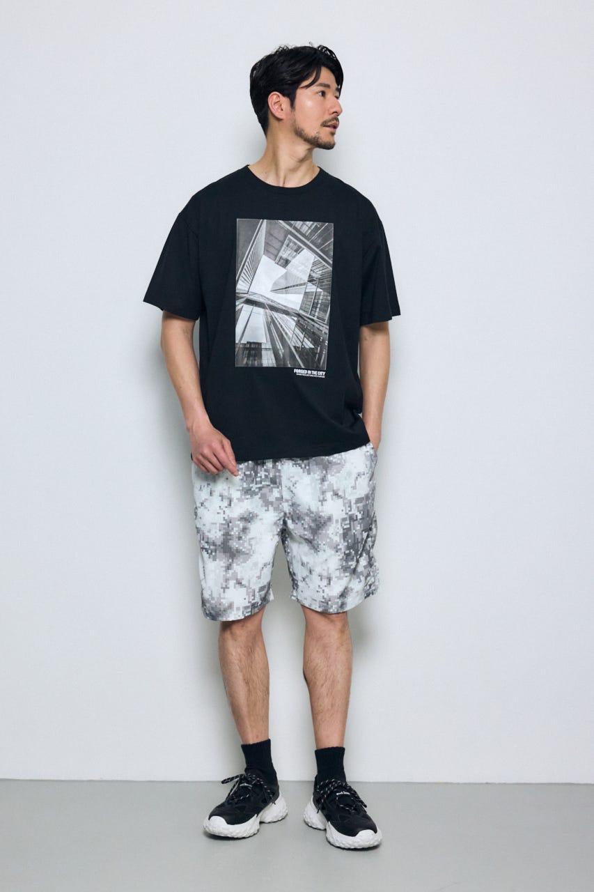 SHELTECH Light ショートパンツ 柄GRY L
