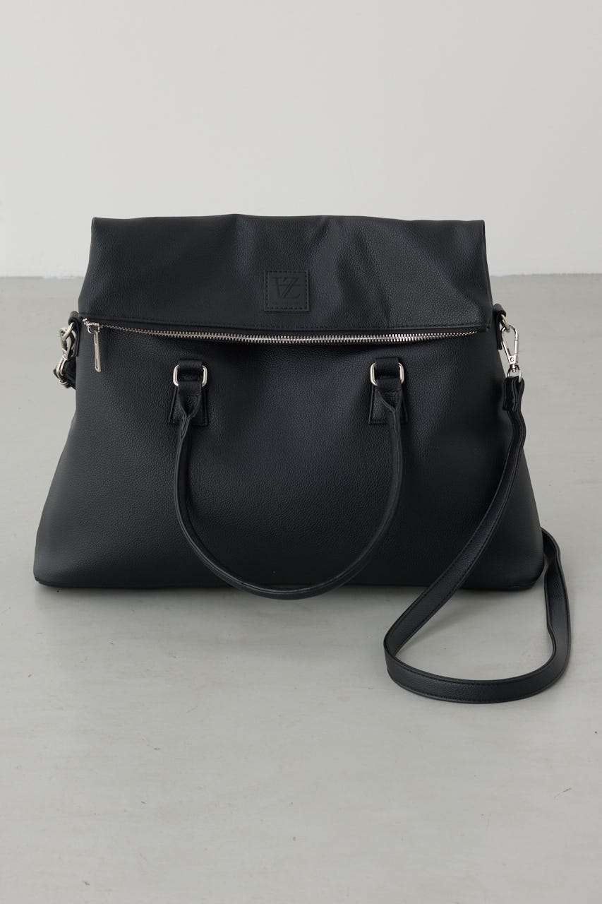 【SS先行アイテム】合皮ショルダーバッグ BLK FREE