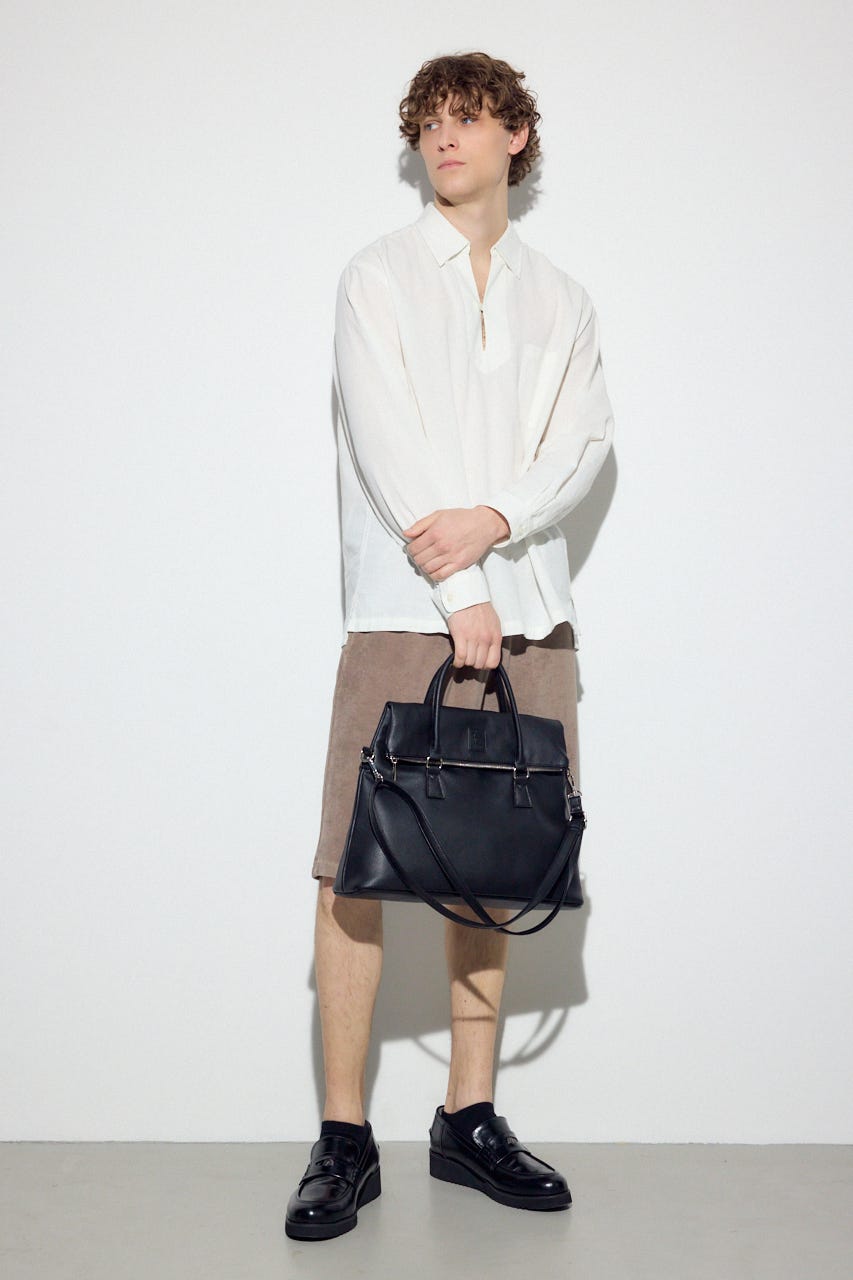 【SS先行アイテム】合皮ショルダーバッグ BLK FREE