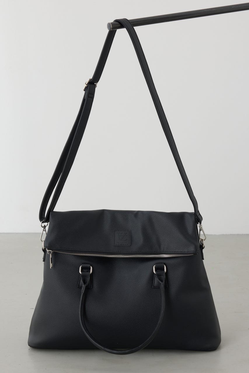 【SS先行アイテム】合皮ショルダーバッグ BLK FREE