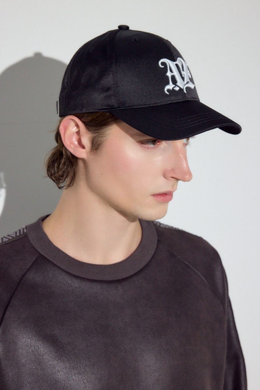 サテンロゴキャップ BLK FREE