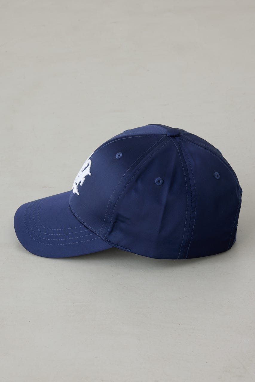 サテンロゴキャップ NVY FREE