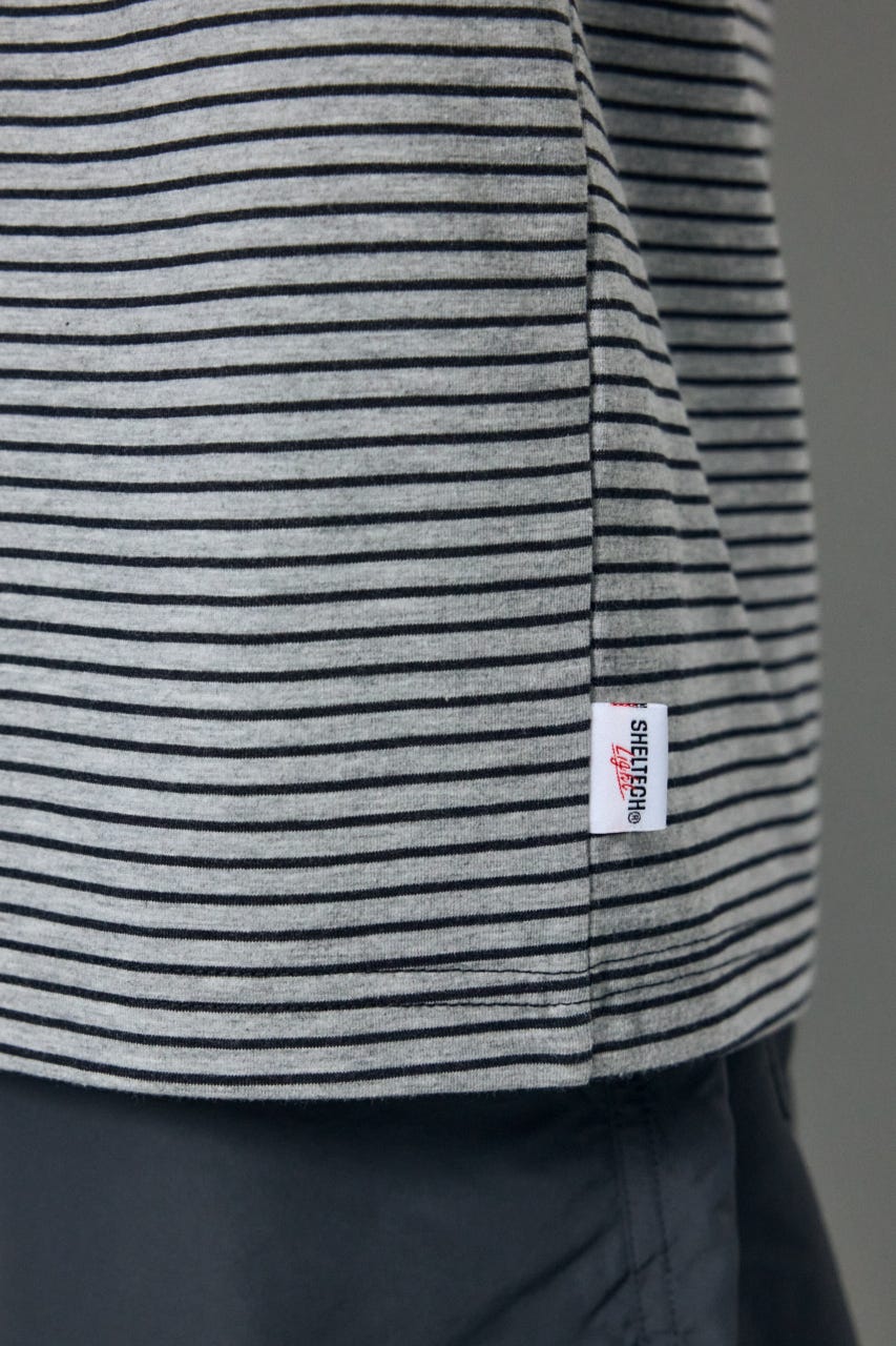 SHELTECH Light ベーシックTシャツ 柄GRY M
