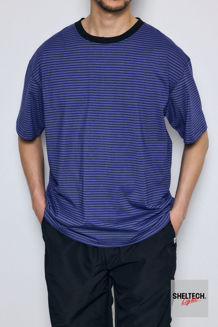 SHELTECH Light ベーシックTシャツ 柄NVY L