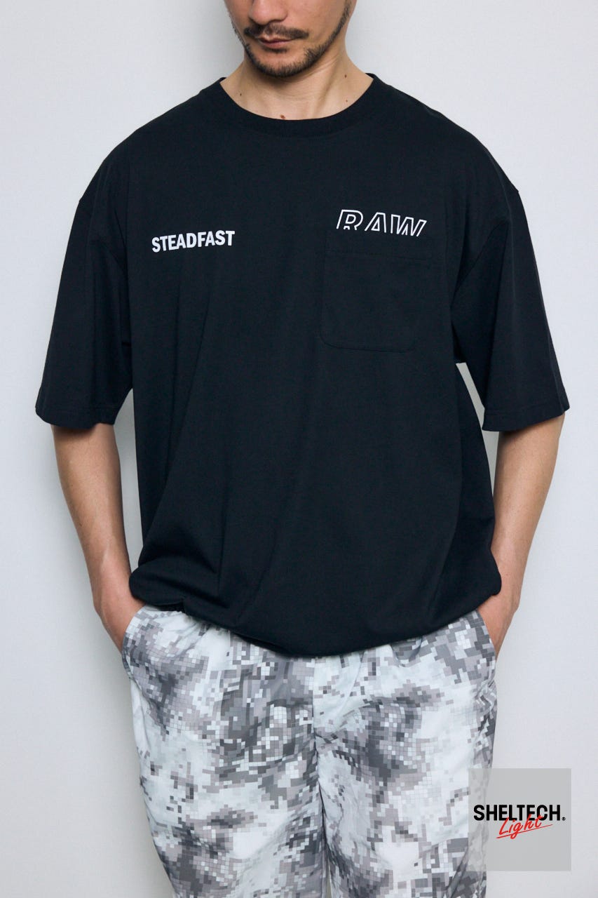 SHELTECH Light ポケット付きTシャツ BLK S