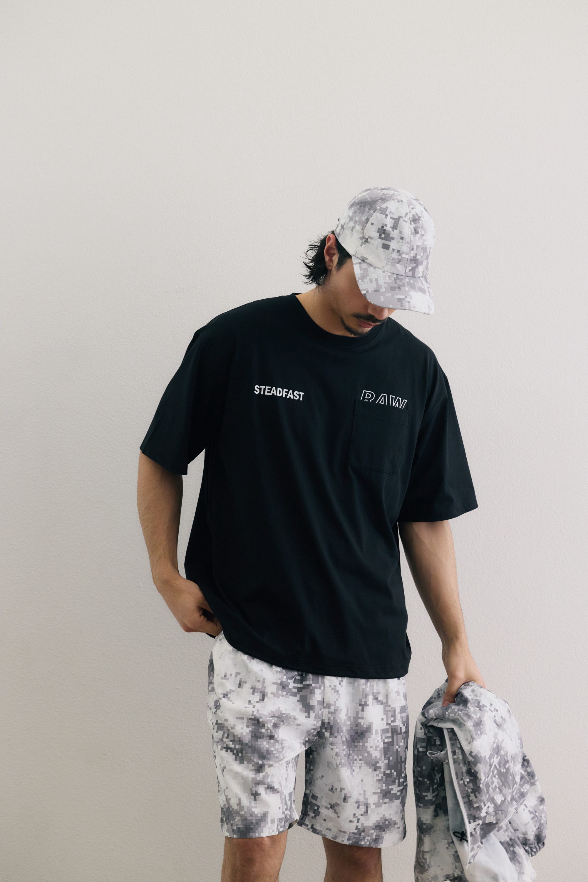 SHELTECH Light ポケット付きTシャツ BLK S