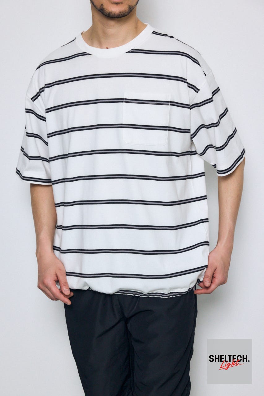 SHELTECH Light ポケット付きTシャツ 柄WHT L