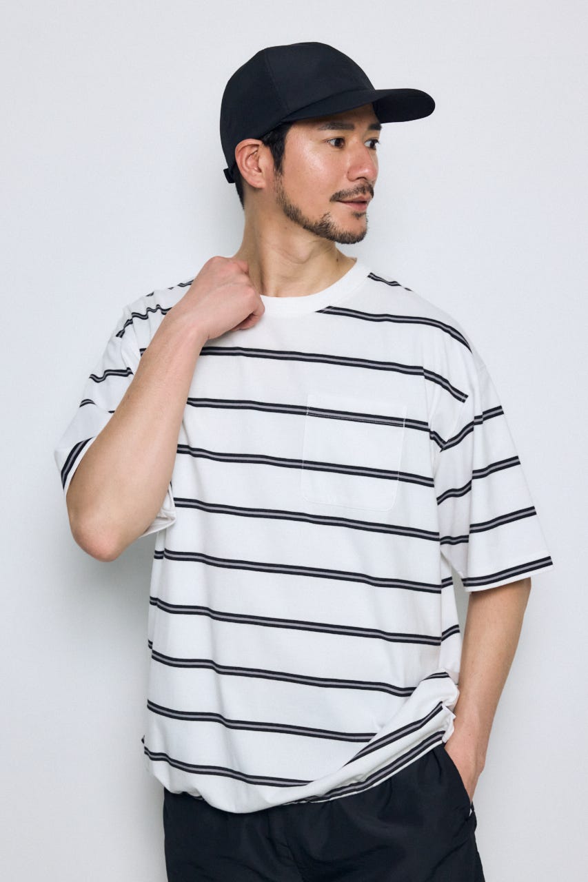 SHELTECH Light ポケット付きTシャツ 柄WHT L