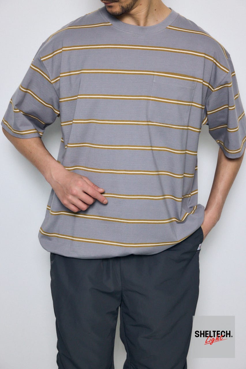 SHELTECH Light ポケット付きTシャツ 柄YEL M