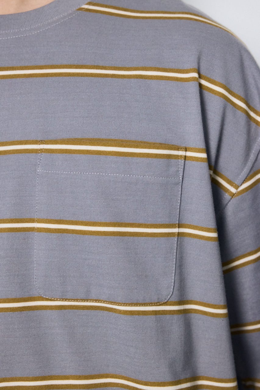 SHELTECH Light ポケット付きTシャツ 柄YEL M