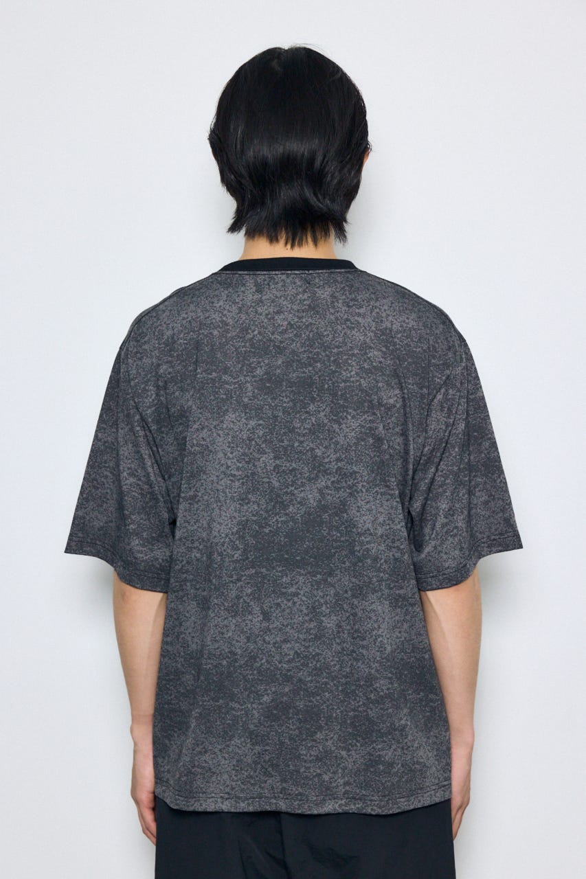 総柄半袖TEE 柄GRY L